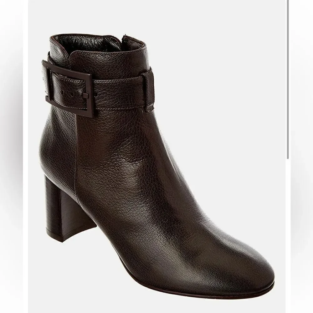 Aquatalia Vanie Leather Ankle Boots